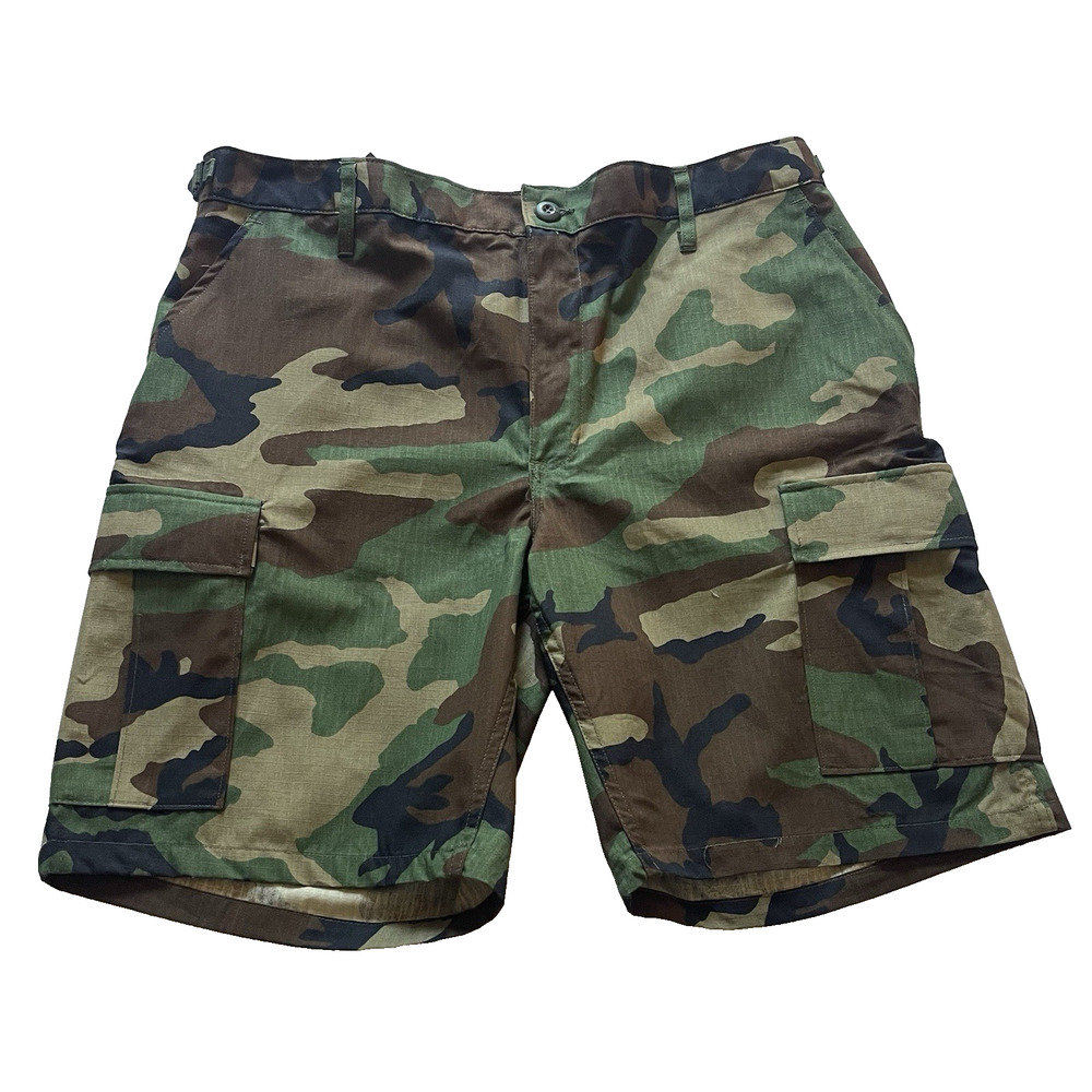 Propper Mens Woodland Tactical camouflage cargo shorts Size L 38 waist